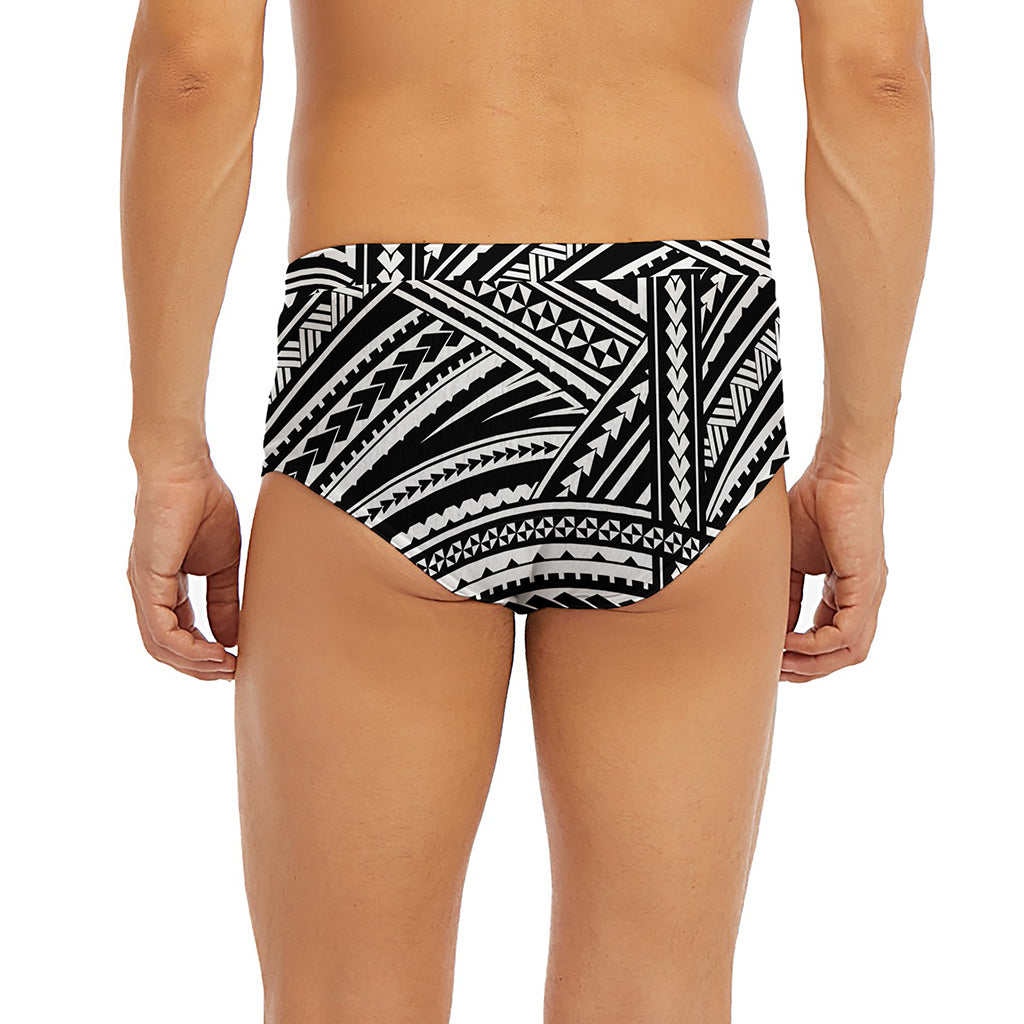 Maori Polynesian Tribal Tattoo Print Men's Briefs