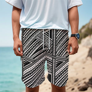 Maori Polynesian Tribal Tattoo Print Men's Cargo Shorts