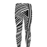 Maori Polynesian Tribal Tattoo Print Men's leggings