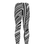 Maori Polynesian Tribal Tattoo Print Men's leggings