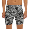 Maori Polynesian Tribal Tattoo Print Men's Long Boxer Briefs