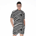 Maori Polynesian Tribal Tattoo Print Men's Romper