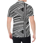 Maori Polynesian Tribal Tattoo Print Men's Shirt