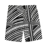 Maori Polynesian Tribal Tattoo Print Men's Sports Shorts