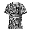 Maori Polynesian Tribal Tattoo Print Men's Sports T-Shirt