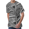 Maori Polynesian Tribal Tattoo Print Men's Velvet T-Shirt