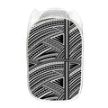 Maori Polynesian Tribal Tattoo Print Mesh Laundry Hamper