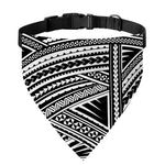 Maori Polynesian Tribal Tattoo Print Over The Collar Dog Bandana