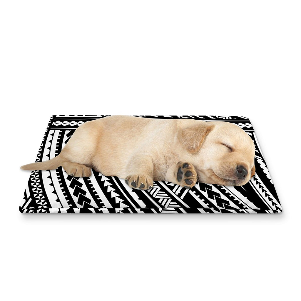 Maori Polynesian Tribal Tattoo Print Pet Cooling Mat Cover
