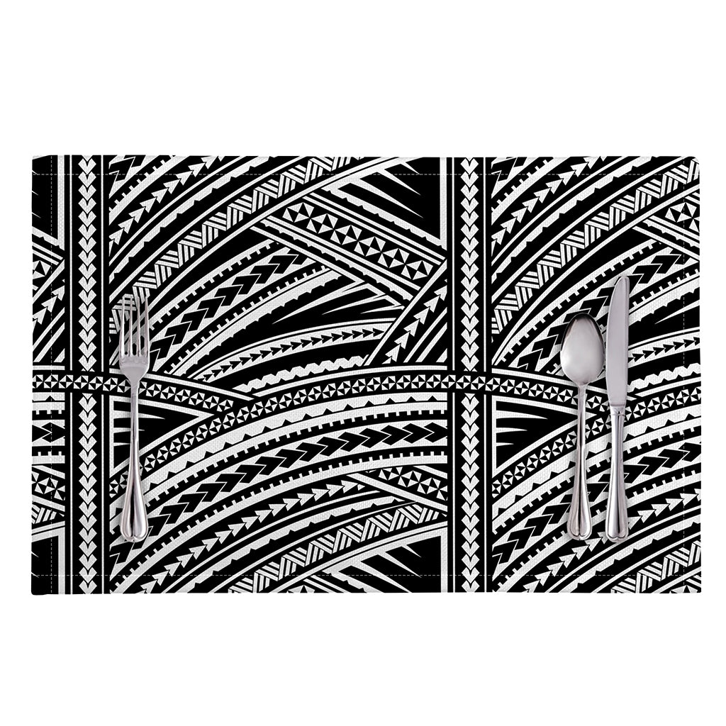 Maori Polynesian Tribal Tattoo Print Placemat