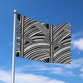 Maori Polynesian Tribal Tattoo Print Polyester Flag