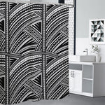 Maori Polynesian Tribal Tattoo Print Premium Shower Curtain