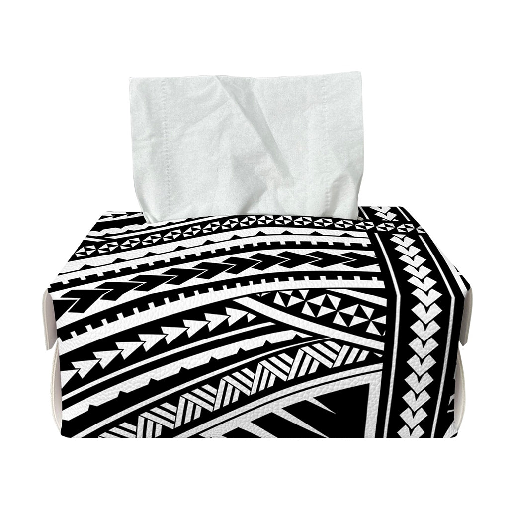Maori Polynesian Tribal Tattoo Print Rectangle Tissue Box Cover