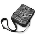 Maori Polynesian Tribal Tattoo Print Rectangular Crossbody Bag