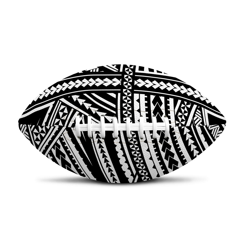 Maori Polynesian Tribal Tattoo Print Rugby Ball
