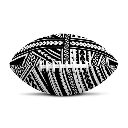 Maori Polynesian Tribal Tattoo Print Rugby Ball