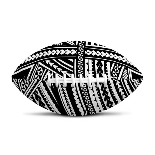 Maori Polynesian Tribal Tattoo Print Rugby Ball