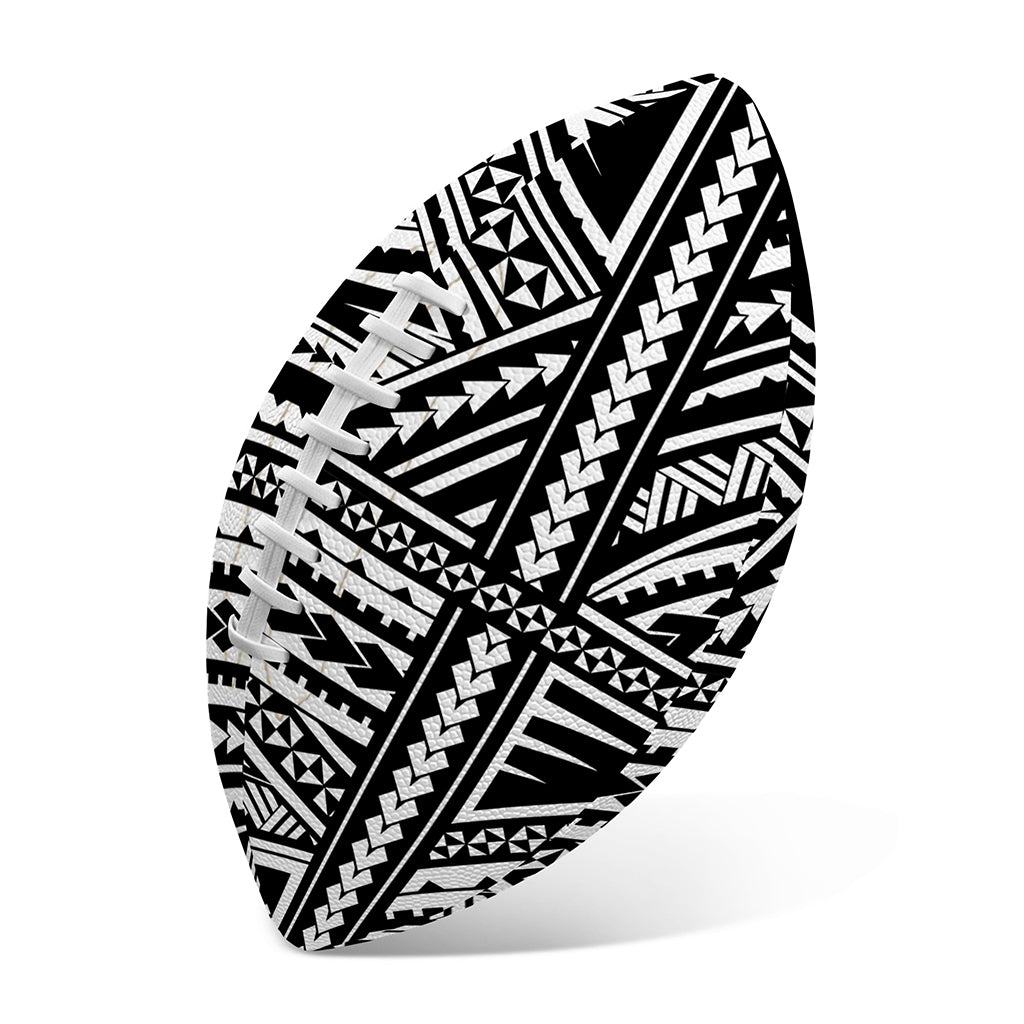 Maori Polynesian Tribal Tattoo Print Rugby Ball
