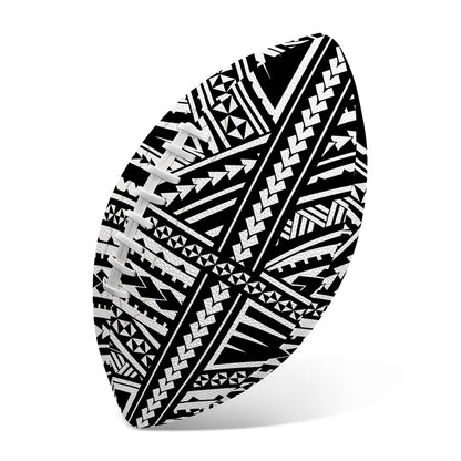 Maori Polynesian Tribal Tattoo Print Rugby Ball