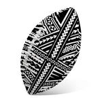 Maori Polynesian Tribal Tattoo Print Rugby Ball