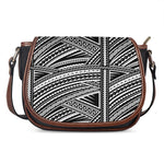 Maori Polynesian Tribal Tattoo Print Saddle Bag