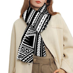 Maori Polynesian Tribal Tattoo Print Scarf