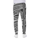 Maori Polynesian Tribal Tattoo Print Scuba Joggers