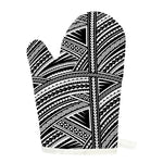 Maori Polynesian Tribal Tattoo Print Single Oven Mitt