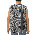 Maori Polynesian Tribal Tattoo Print Sleeveless Baseball Jersey