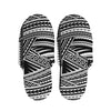 Maori Polynesian Tribal Tattoo Print Slippers