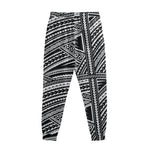 Maori Polynesian Tribal Tattoo Print Sweatpants