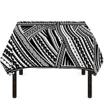 Maori Polynesian Tribal Tattoo Print Tablecloth