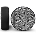 Maori Polynesian Tribal Tattoo Print Tire Cover