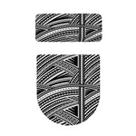 Maori Polynesian Tribal Tattoo Print Toilet Lid And Tank Cover Set