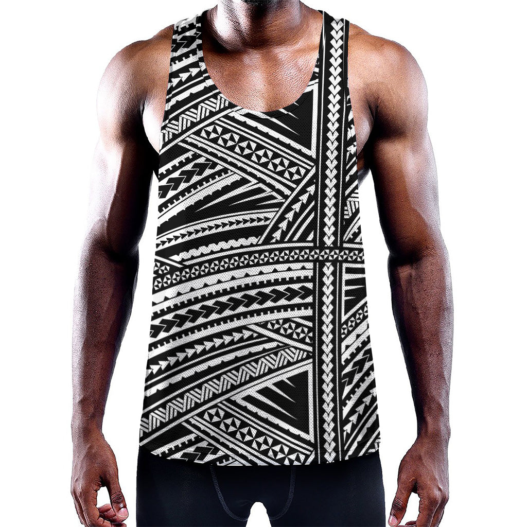 Maori Polynesian Tribal Tattoo Print Training Tank Top