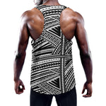 Maori Polynesian Tribal Tattoo Print Training Tank Top