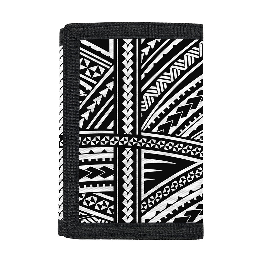 Maori Polynesian Tribal Tattoo Print Trifold Wallet