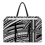 Maori Polynesian Tribal Tattoo Print Utility Tote Bag