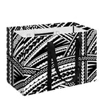 Maori Polynesian Tribal Tattoo Print Utility Tote Bag