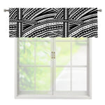 Maori Polynesian Tribal Tattoo Print Window Valance