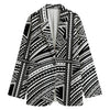 Maori Polynesian Tribal Tattoo Print Women's Blazer