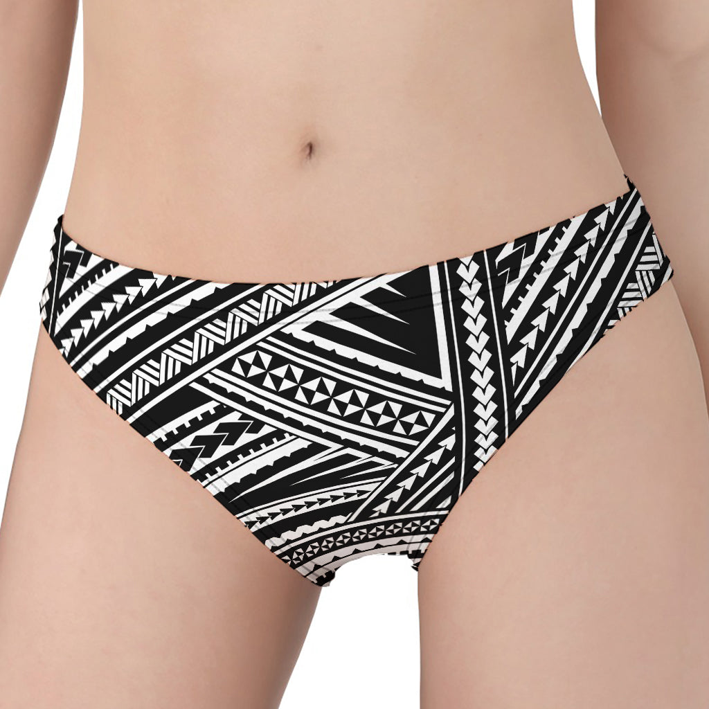 Maori Polynesian Tribal Tattoo Print Women's Panties