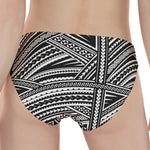 Maori Polynesian Tribal Tattoo Print Women's Panties