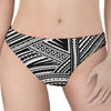 Maori Polynesian Tribal Tattoo Print Women's Thong