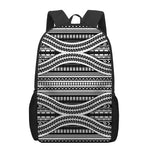 Maori Tattoo Polynesian Tribal Print 17 Inch Backpack