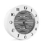 Maori Tattoo Polynesian Tribal Print Alarm Clock