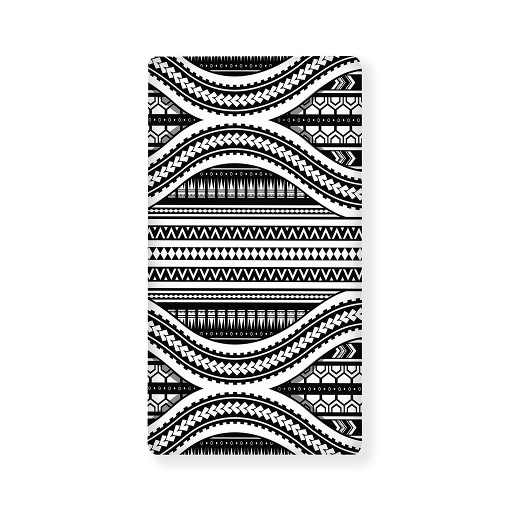Maori Tattoo Polynesian Tribal Print Baby Crib Sheet