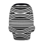 Maori Tattoo Polynesian Tribal Print Baby Seat Cover