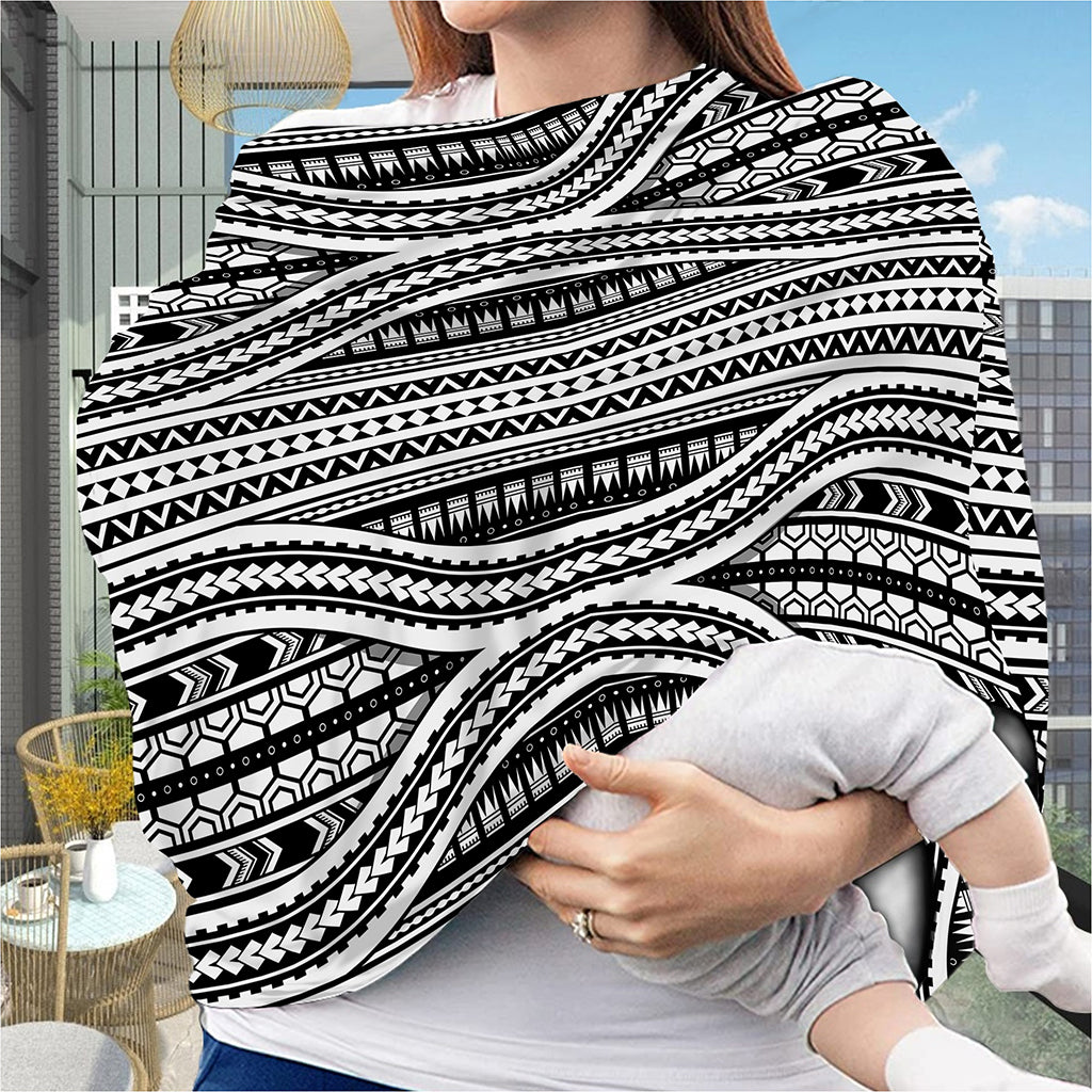 Maori Tattoo Polynesian Tribal Print Baby Seat Cover