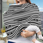 Maori Tattoo Polynesian Tribal Print Baby Seat Cover
